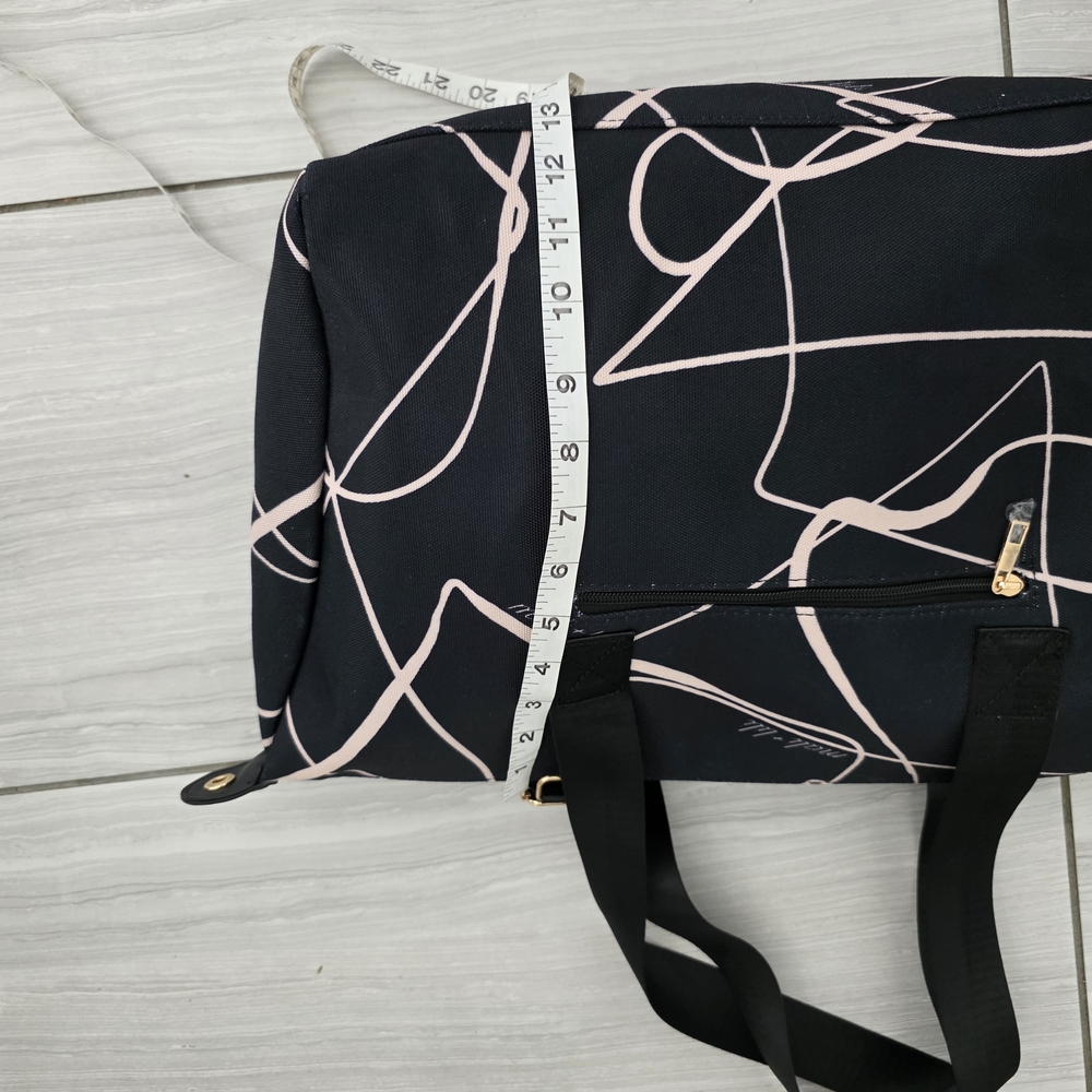 Black & Pink Abstract Travel Weekender Bag - Unbranded - Picture 4 of 6